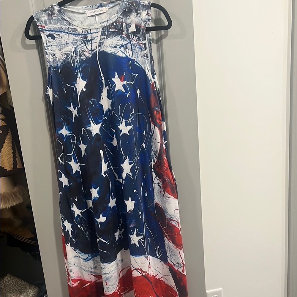 MISSLOOK Abstract Print Dress